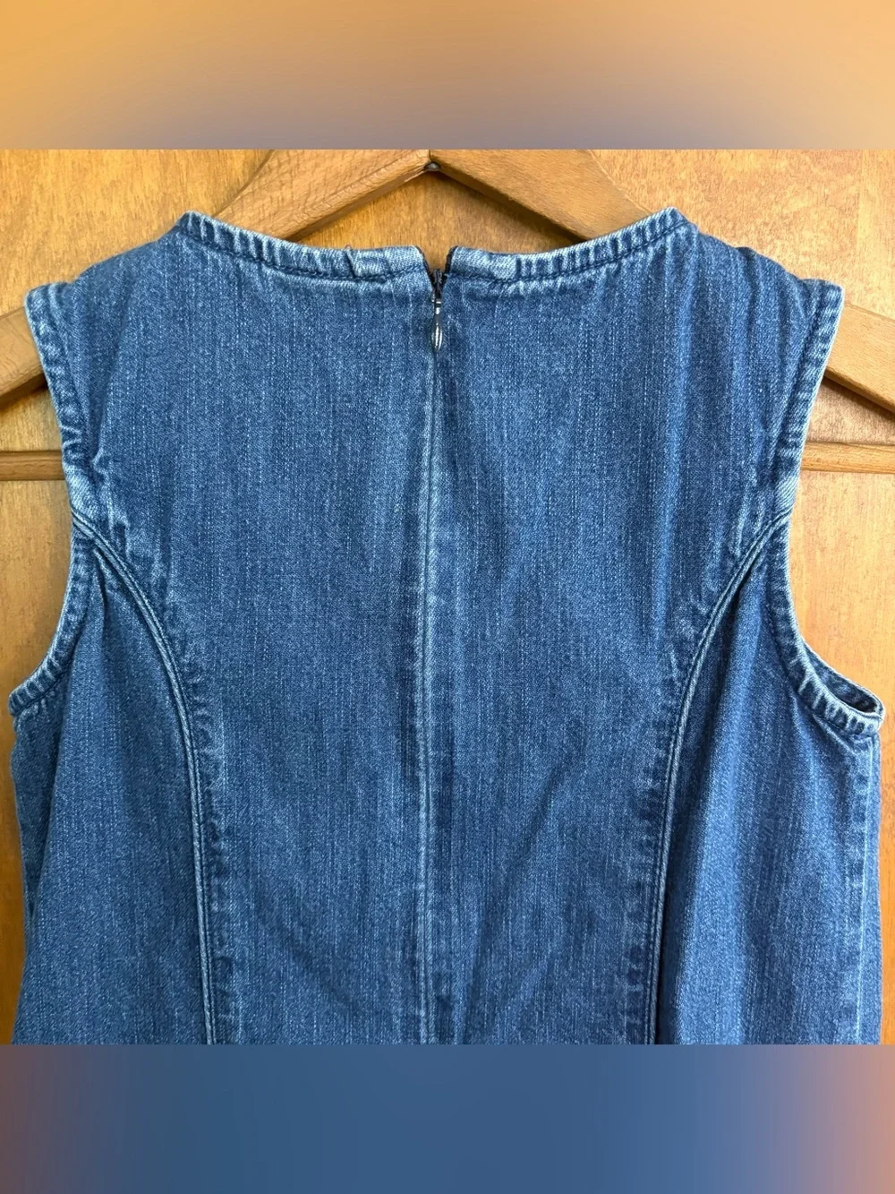 Vintage Gap Kid's Y2K Girl's Denim Jean Jumper Dress Embroidered Book Preppy 7/8